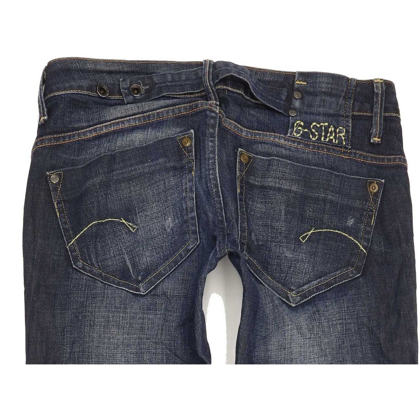 G-Star Midge Women Blue Straight Slim Stretch Jeans W29 L35