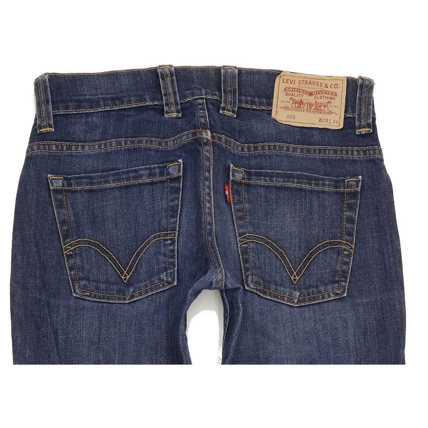 Levi's 603 Women Blue Skinny Slim Stretch Jeans W28 L34