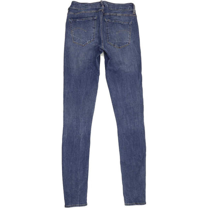 G-Star 3301 d-Mid Super Women Blue Skinny Regular Stretch Jeans W28 L34