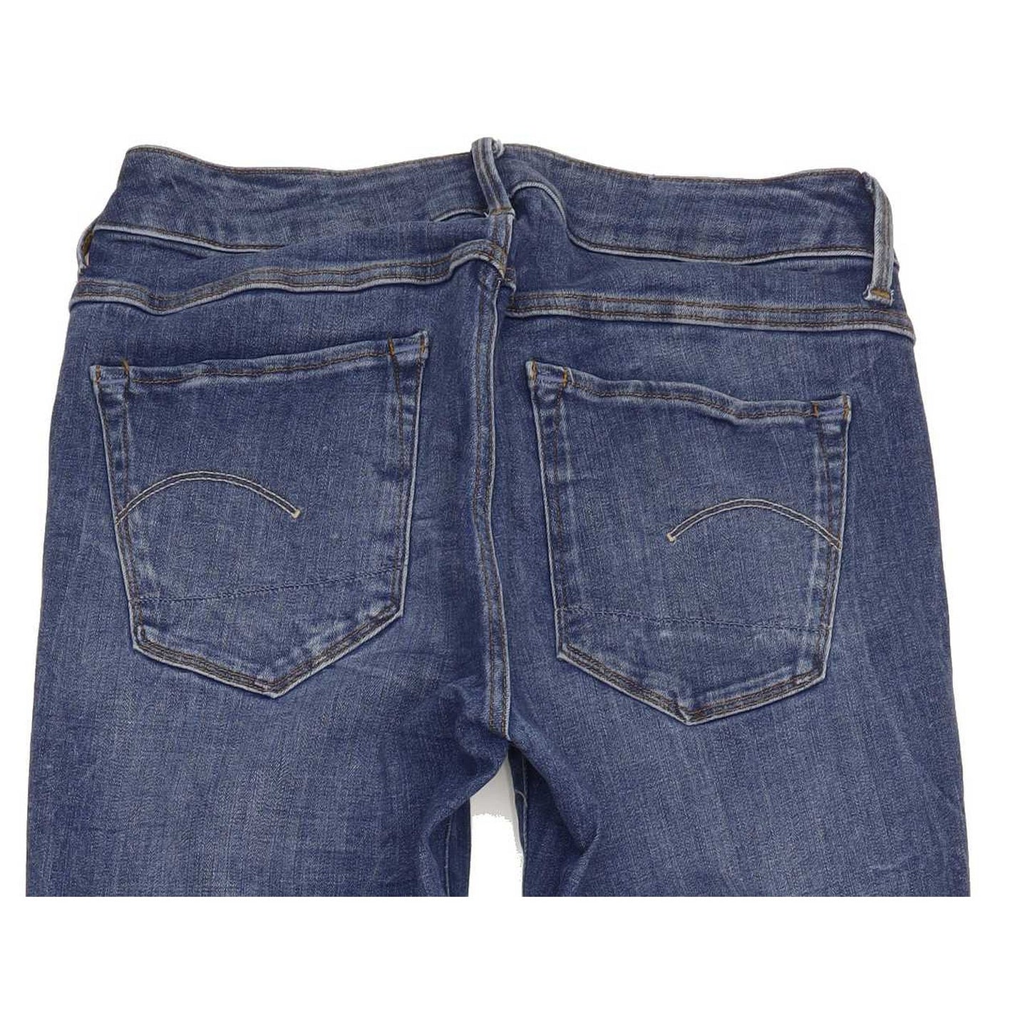 G-Star 3301 d-Mid Super Women Blue Skinny Regular Stretch Jeans W28 L34