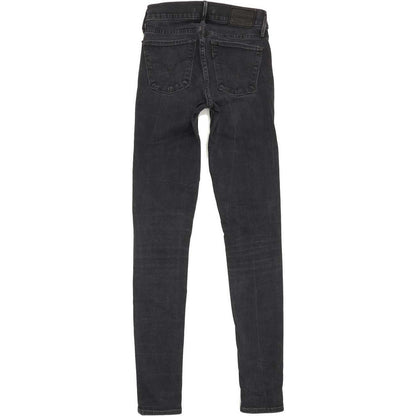 Levi's 710 Super Women Charcoal Skinny Slim Stretch Jeans W24 L30