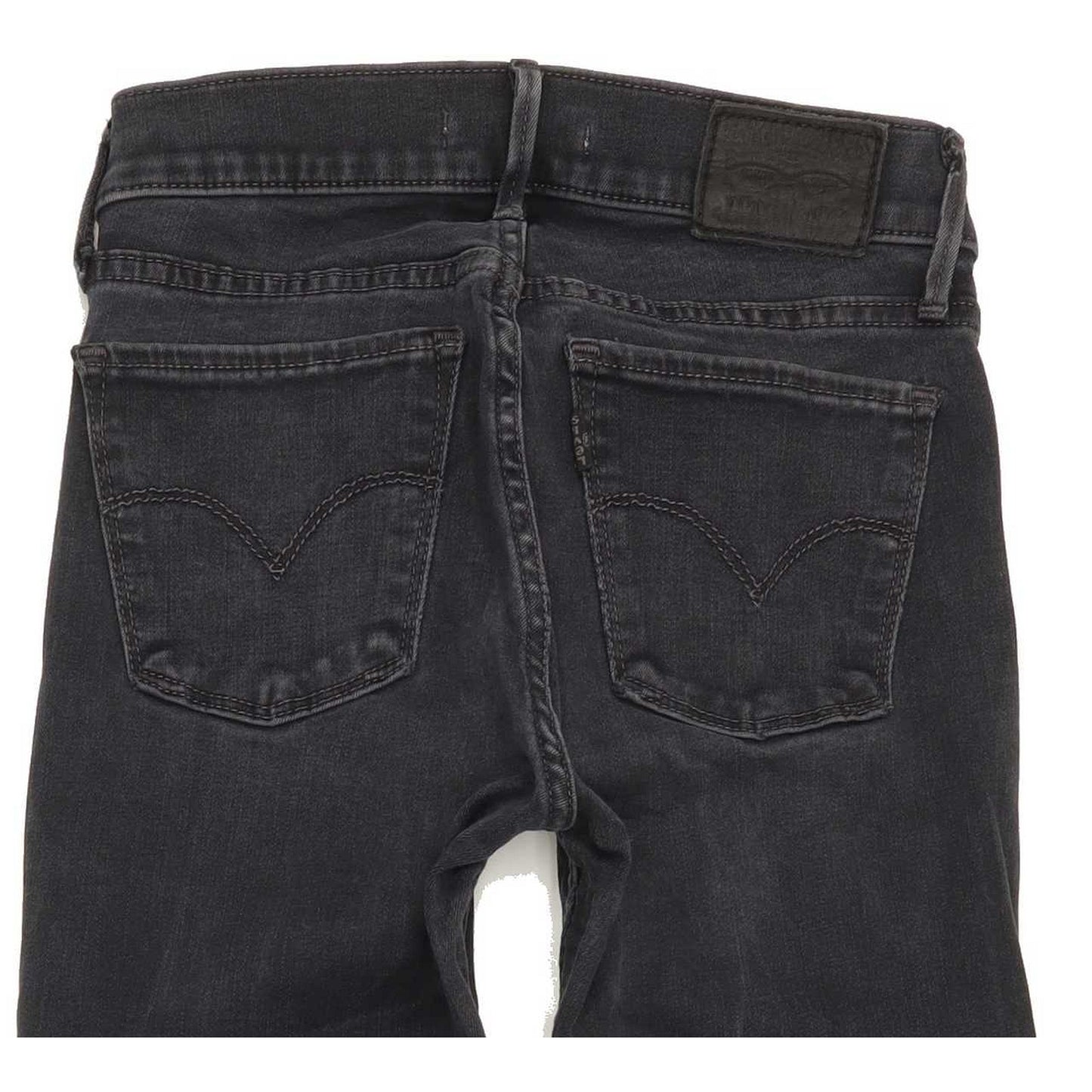 Levi's 710 Super Women Charcoal Skinny Slim Stretch Jeans W24 L30
