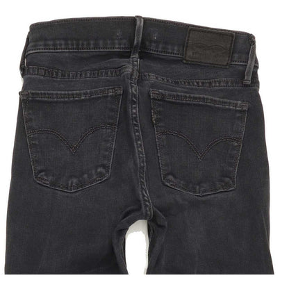 Levi's 710 Super Women Charcoal Skinny Slim Stretch Jeans W24 L30