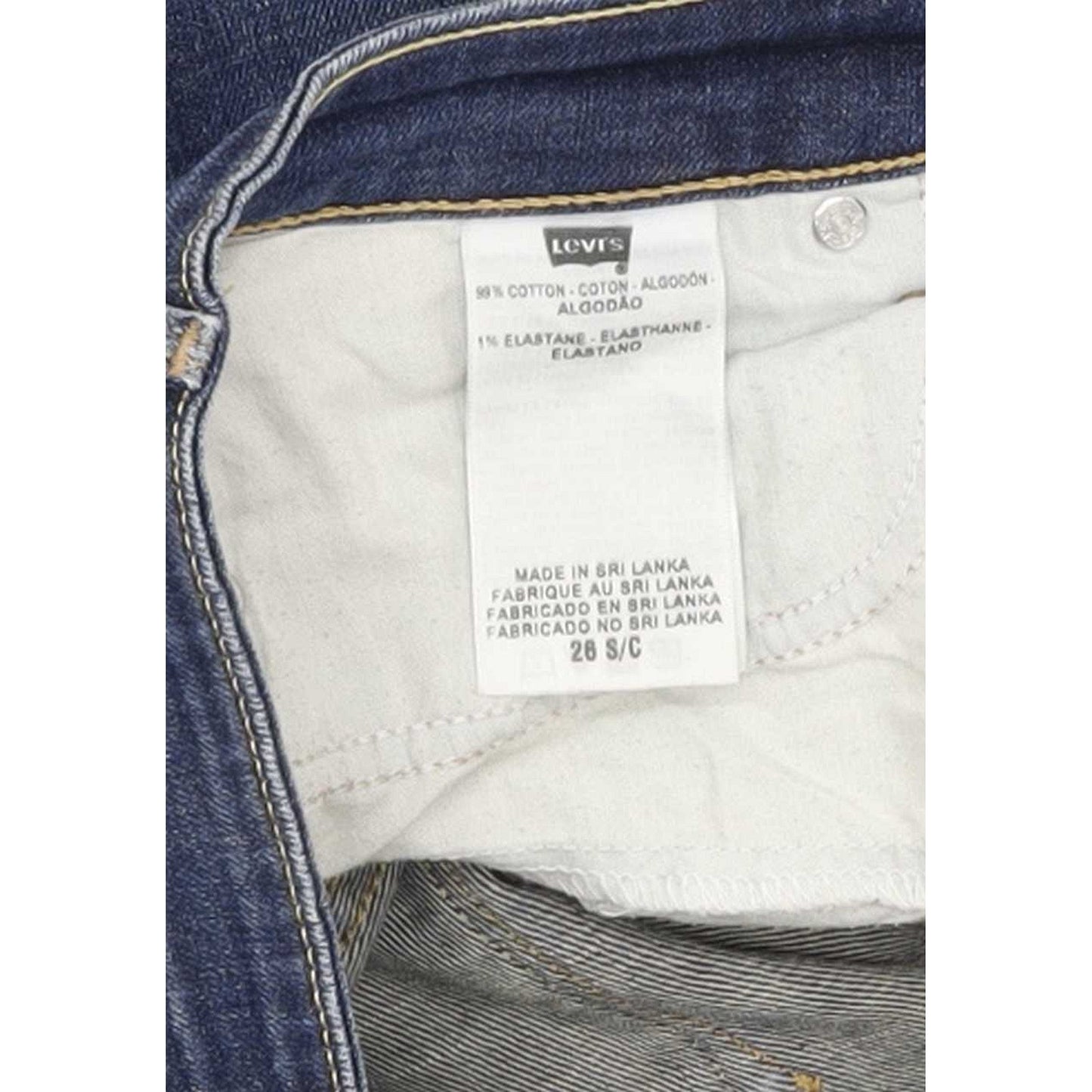 Levi's Demi Curve Women Blue Skinny Slim Stretch Jeans W26 L28