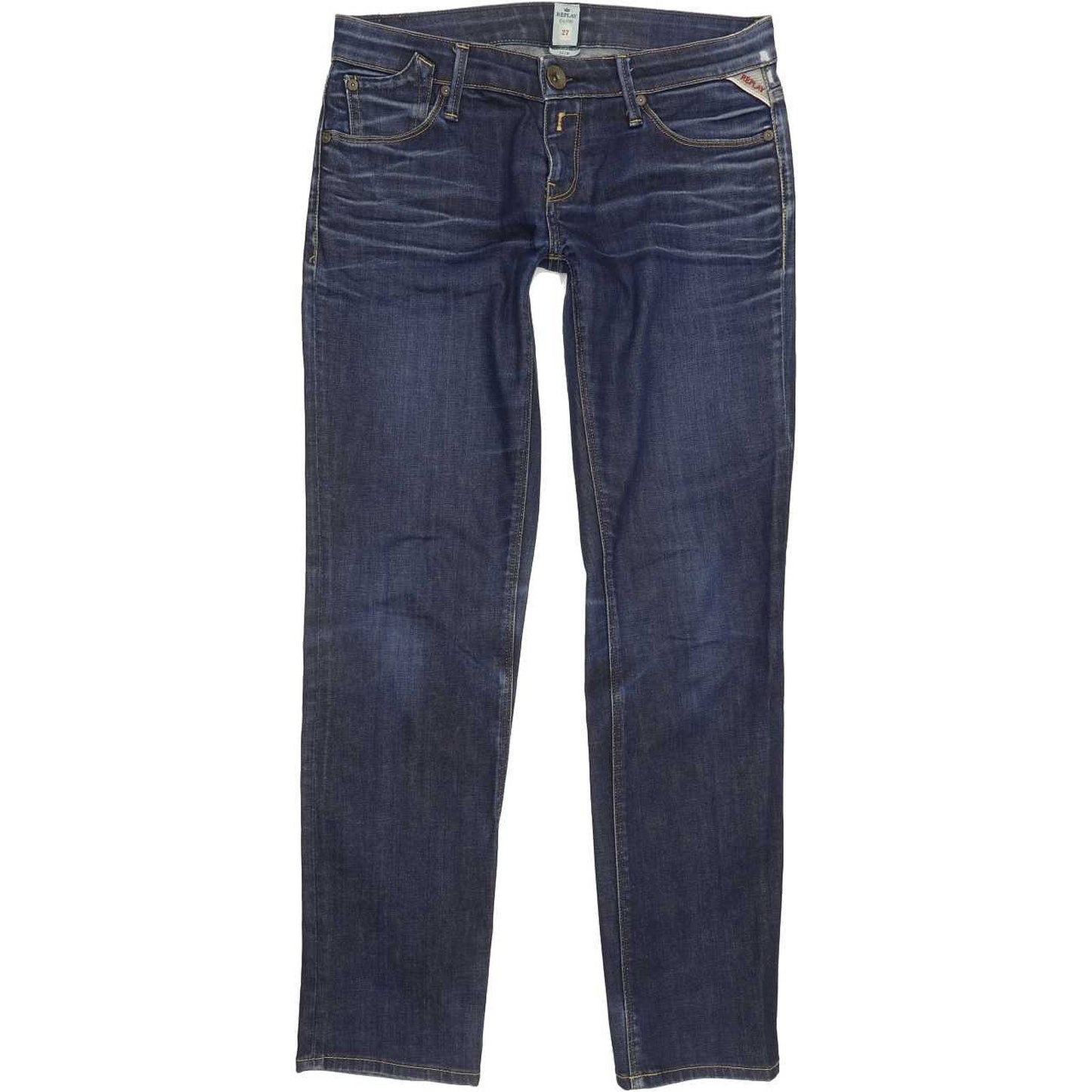Replay Men Blue Straight Slim Stretch Jeans W27 L30