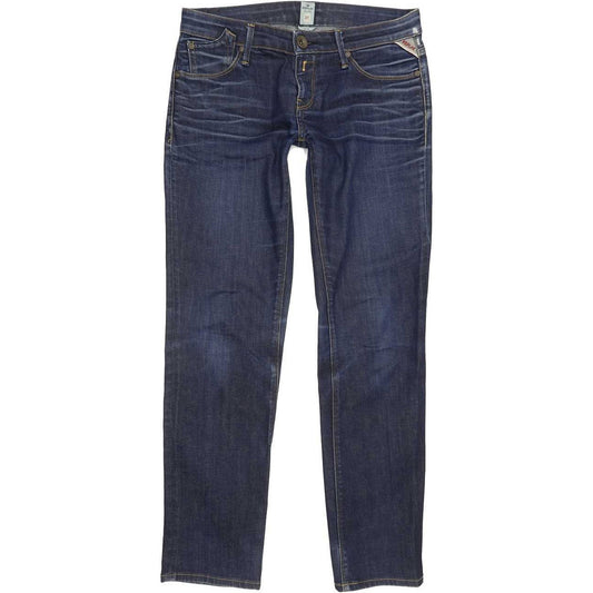 Replay Men Blue Straight Slim Stretch Jeans W27 L30