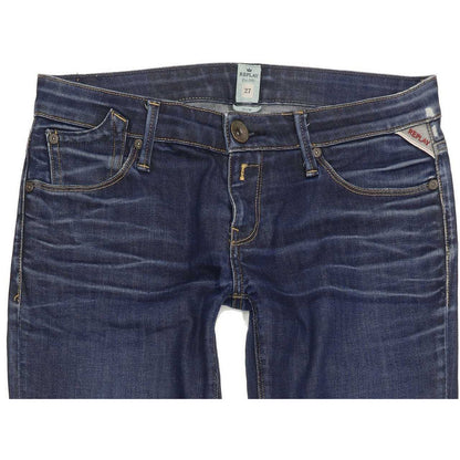 Replay Men Blue Straight Slim Stretch Jeans W27 L30