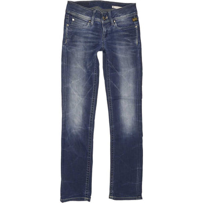 G-Star Ford Women Blue Straight Slim Stretch Jeans W26 L31