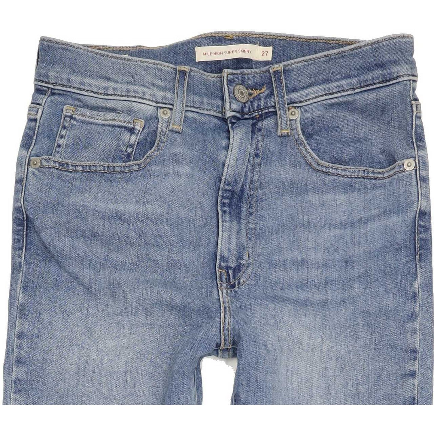 Levi's Mile High Rise Women Blue Skinny Stretch Jeans W27 L32