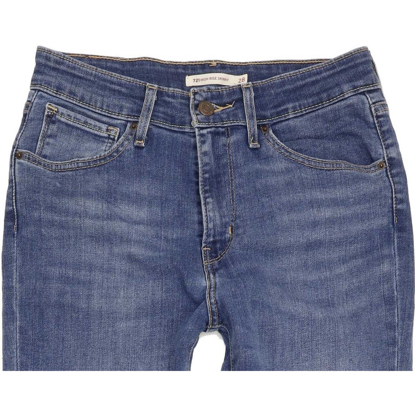 Levi's 721 High Rise Women Blue Skinny Stretch Jeans W28 L32