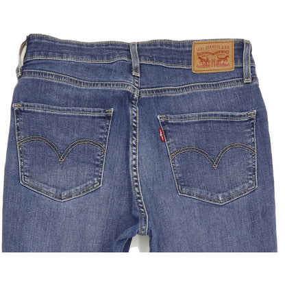 Levi's 721 High Rise Women Blue Skinny Stretch Jeans W28 L32