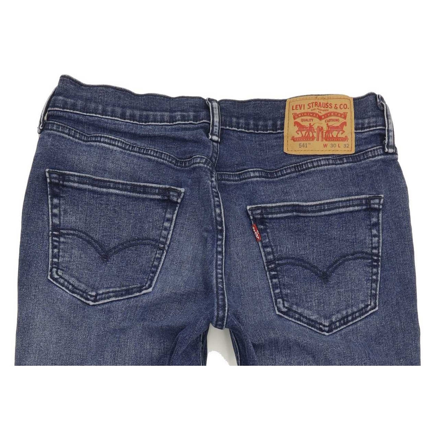 Levi's 541 Men Blue Straight Slim Stretch Jeans W30 L31