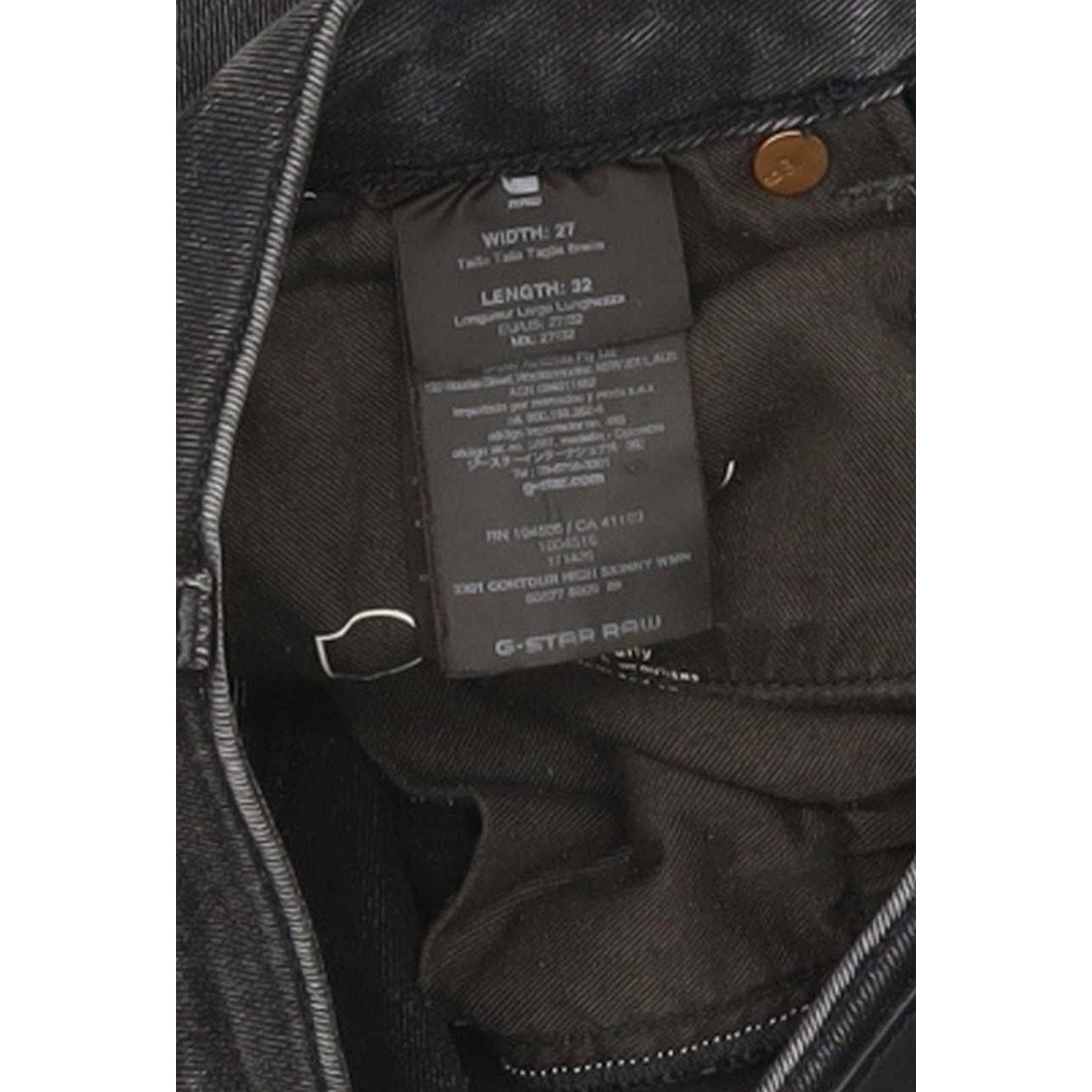 G-Star 3301 Contour High Women Charcoal Skinny Regular Stretch Jeans W27 L26