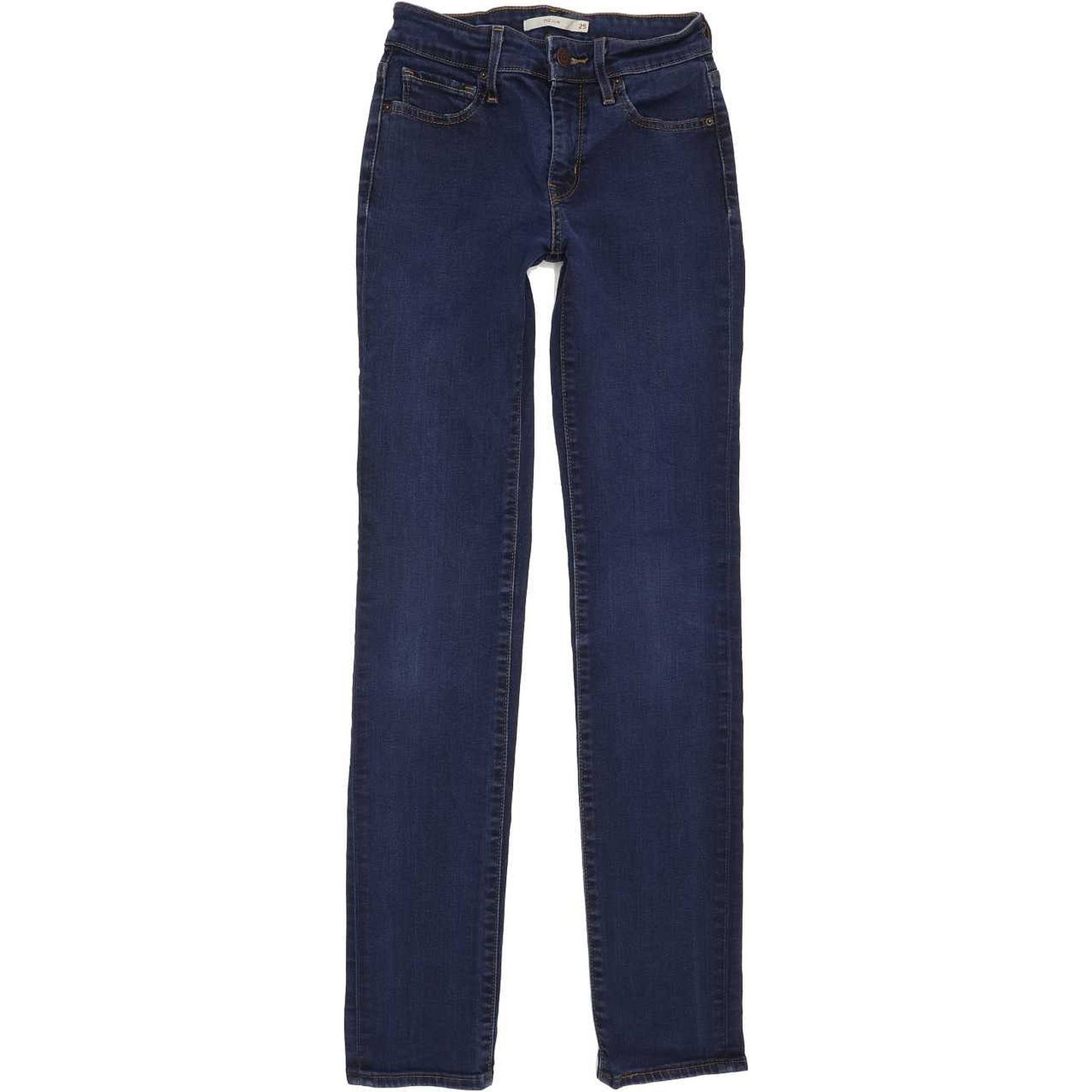 Levi's 712 Women Blue Straight Slim Stretch Jeans W25 L31