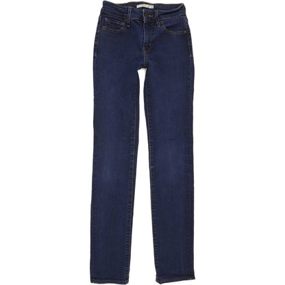 Levi's 712 Women Blue Straight Slim Stretch Jeans W25 L31