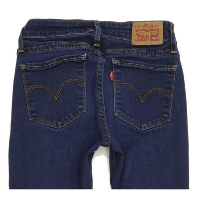 Levi's 712 Women Blue Straight Slim Stretch Jeans W25 L31