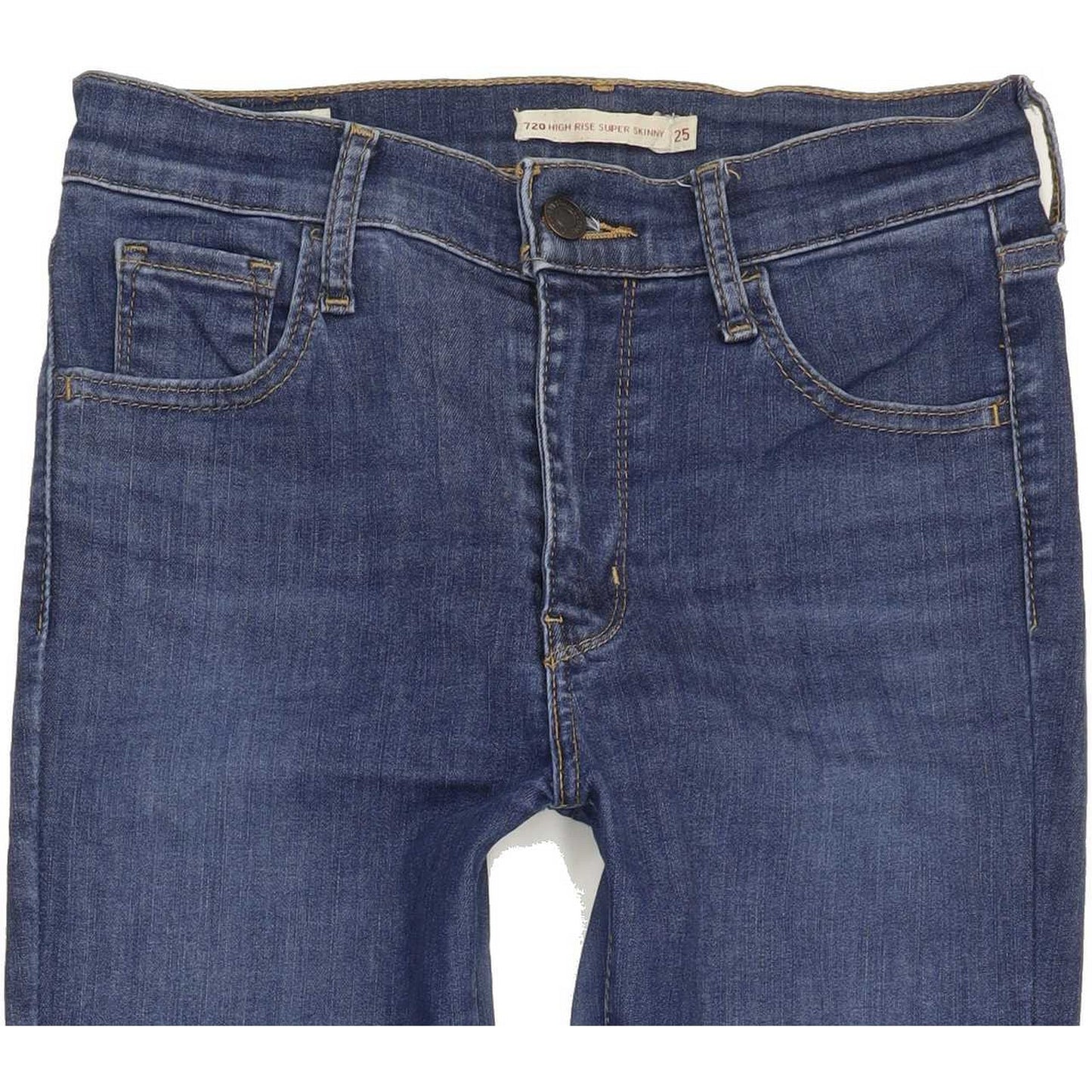 Levi's 720 High Rise Women Blue Skinny Stretch Jeans W25 L28