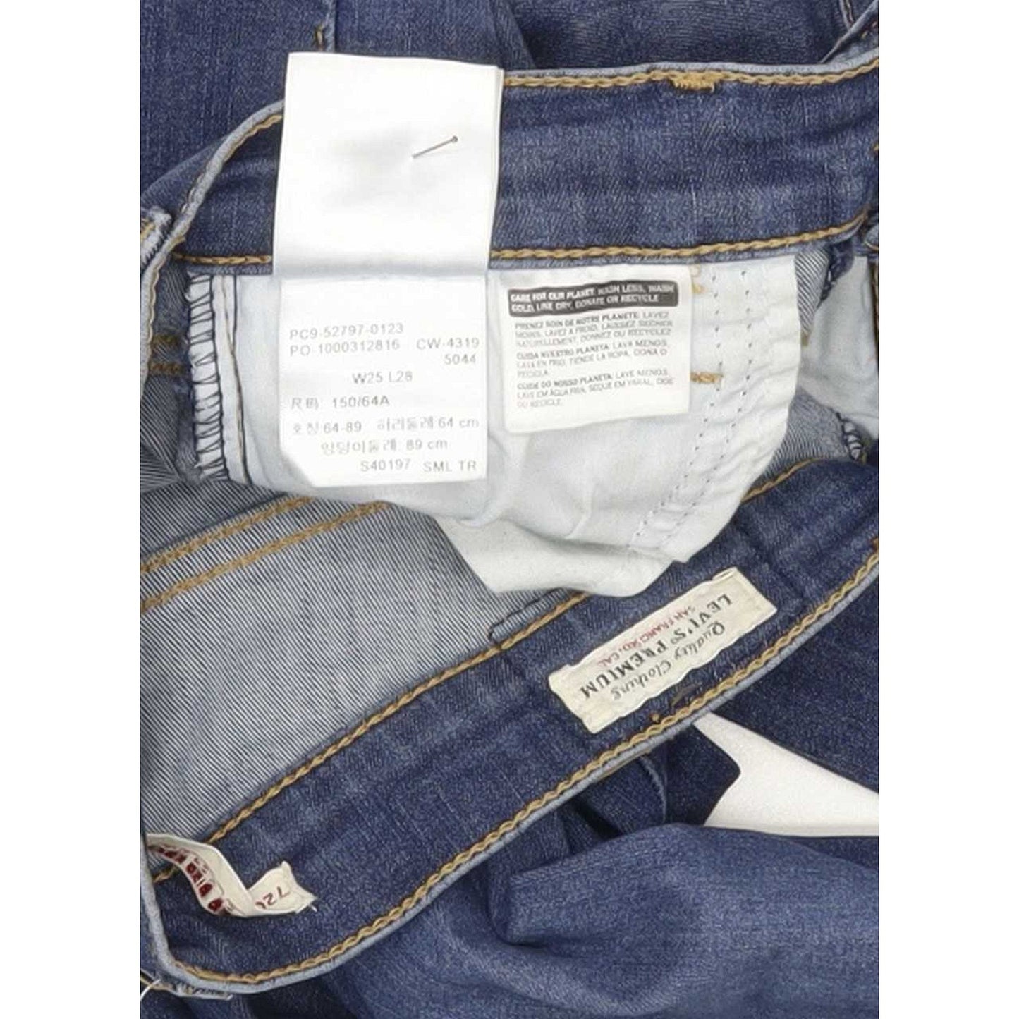 Levi's 720 High Rise Women Blue Skinny Stretch Jeans W25 L28