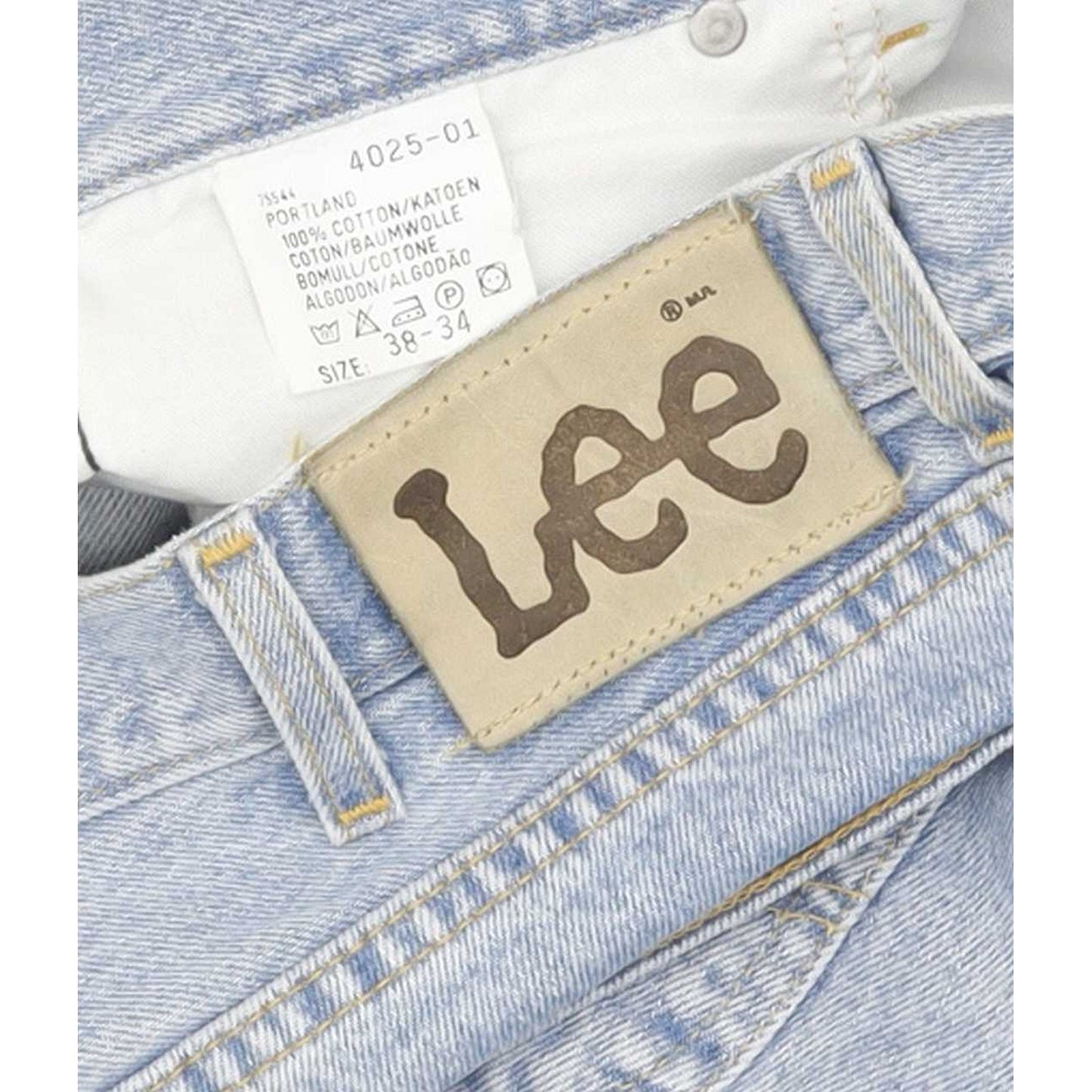 Lee Portland Men Blue Straight Regular Jeans W38 L30