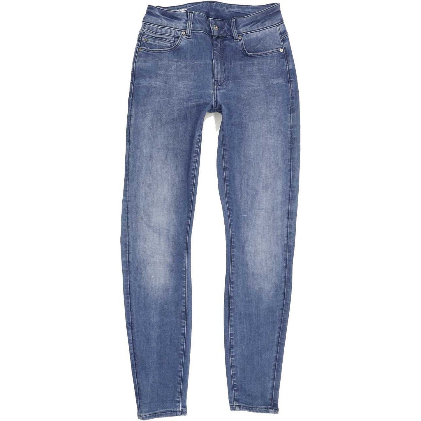 G-Star Shape High Super Women Blue Skinny Stretch Jeans W28 L29