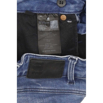 G-Star Shape High Super Women Blue Skinny Stretch Jeans W28 L29