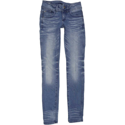 G-Star Lynn Mid Women Blue Skinny Slim Stretch Jeans W26 L32