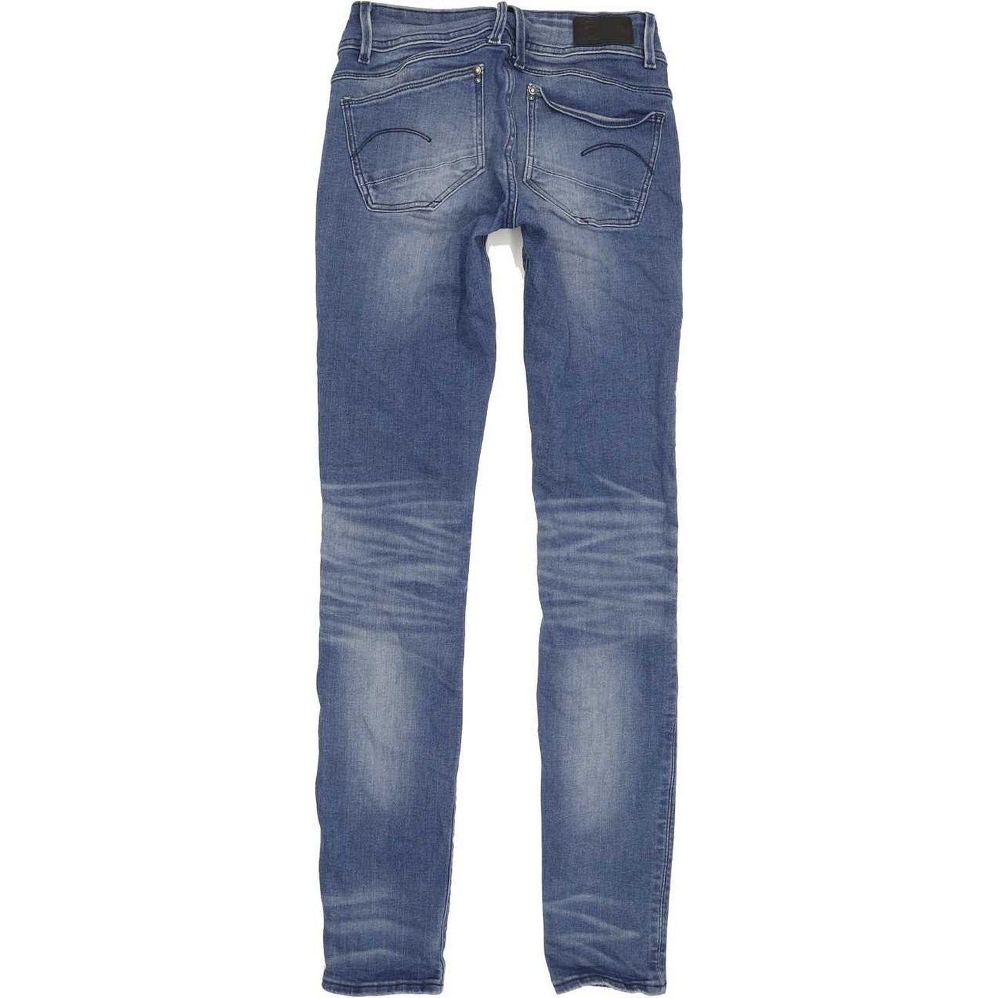 G-Star Lynn Mid Women Blue Skinny Slim Stretch Jeans W26 L32