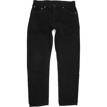 Levi's 521 Men Black Straight Regular Jeans W36 L32