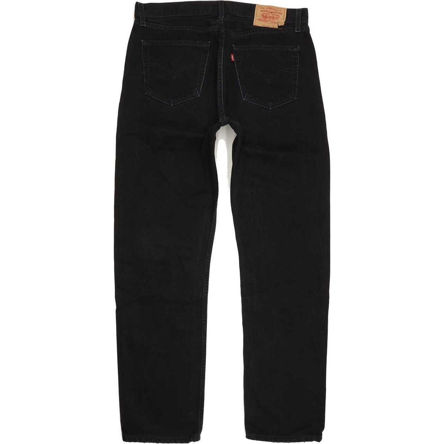 Levi's 521 Men Black Straight Regular Jeans W36 L32