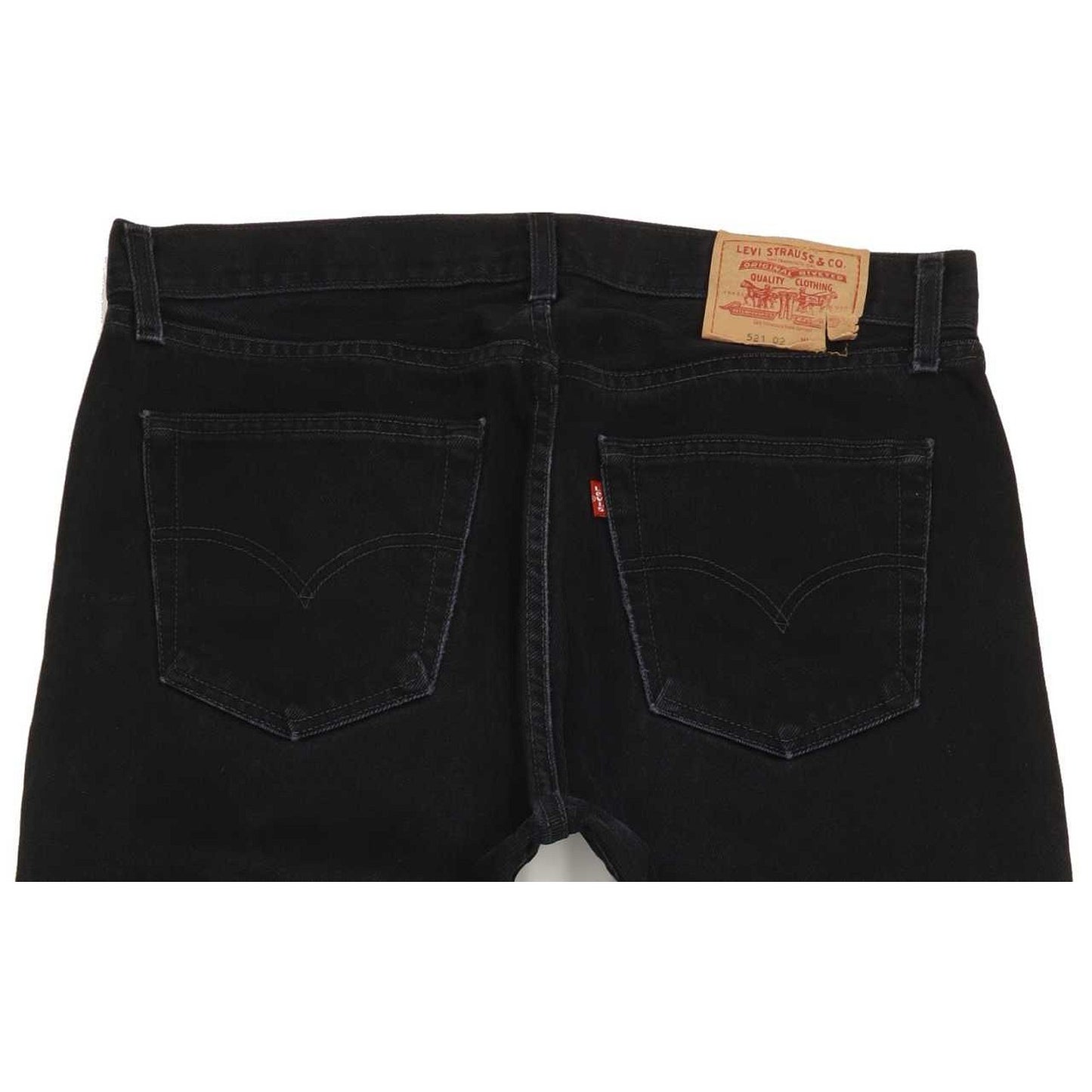Levi's 521 Men Black Straight Regular Jeans W36 L32