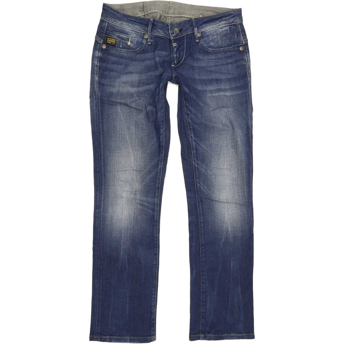 G-Star Midge Women Blue Straight Slim Stretch Jeans W29 L30