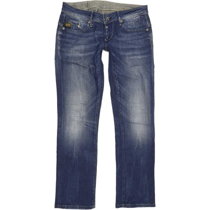 G-Star Midge Women Blue Straight Slim Stretch Jeans W29 L30