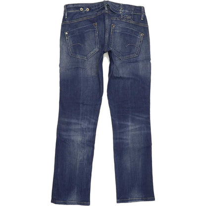 G-Star Midge Women Blue Straight Slim Stretch Jeans W29 L30