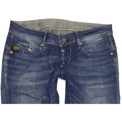 G-Star Midge Women Blue Straight Slim Stretch Jeans W29 L30