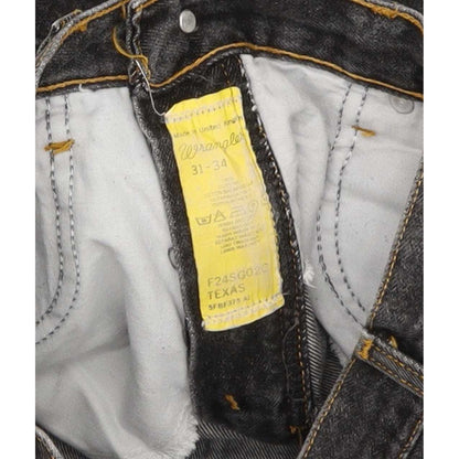 Wrangler Texas Men Black Straight Regular Jeans W31 L32