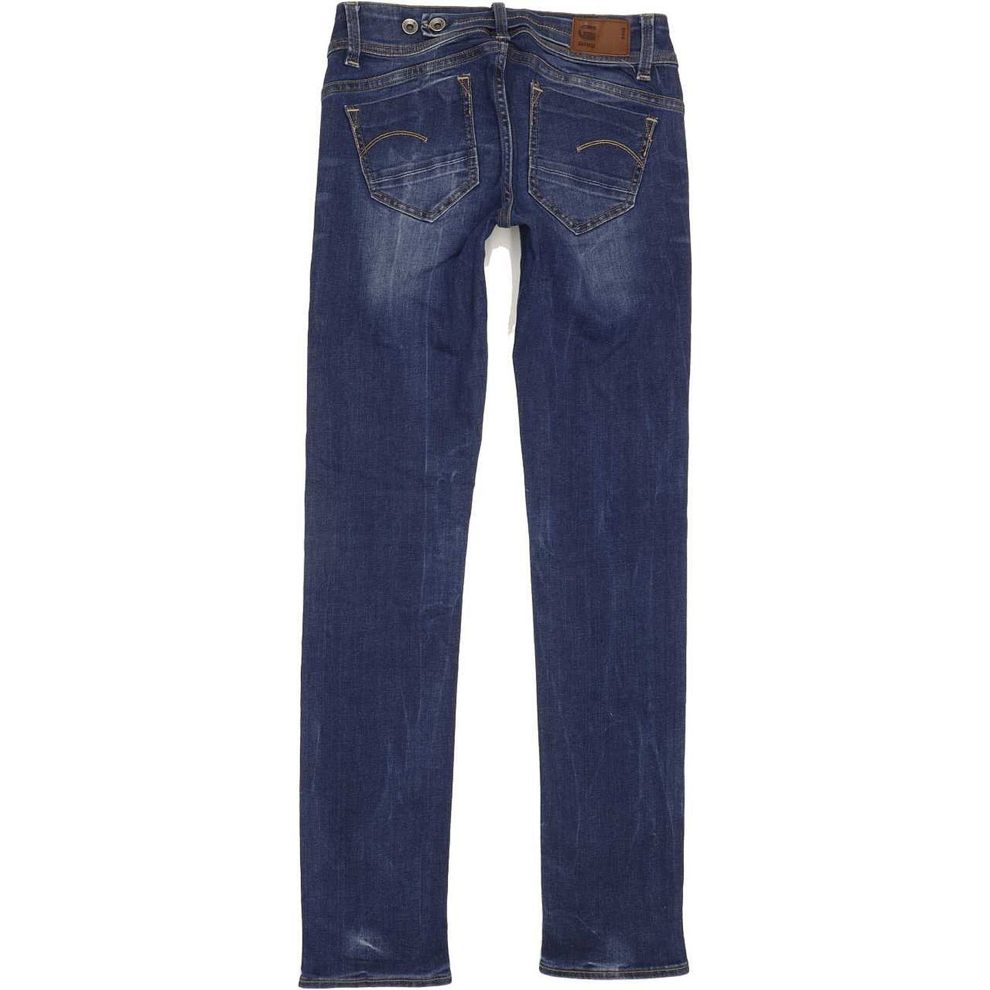 G-Star Midge Saddle Mid Women Blue Straight Slim Stretch Jeans W26 L32