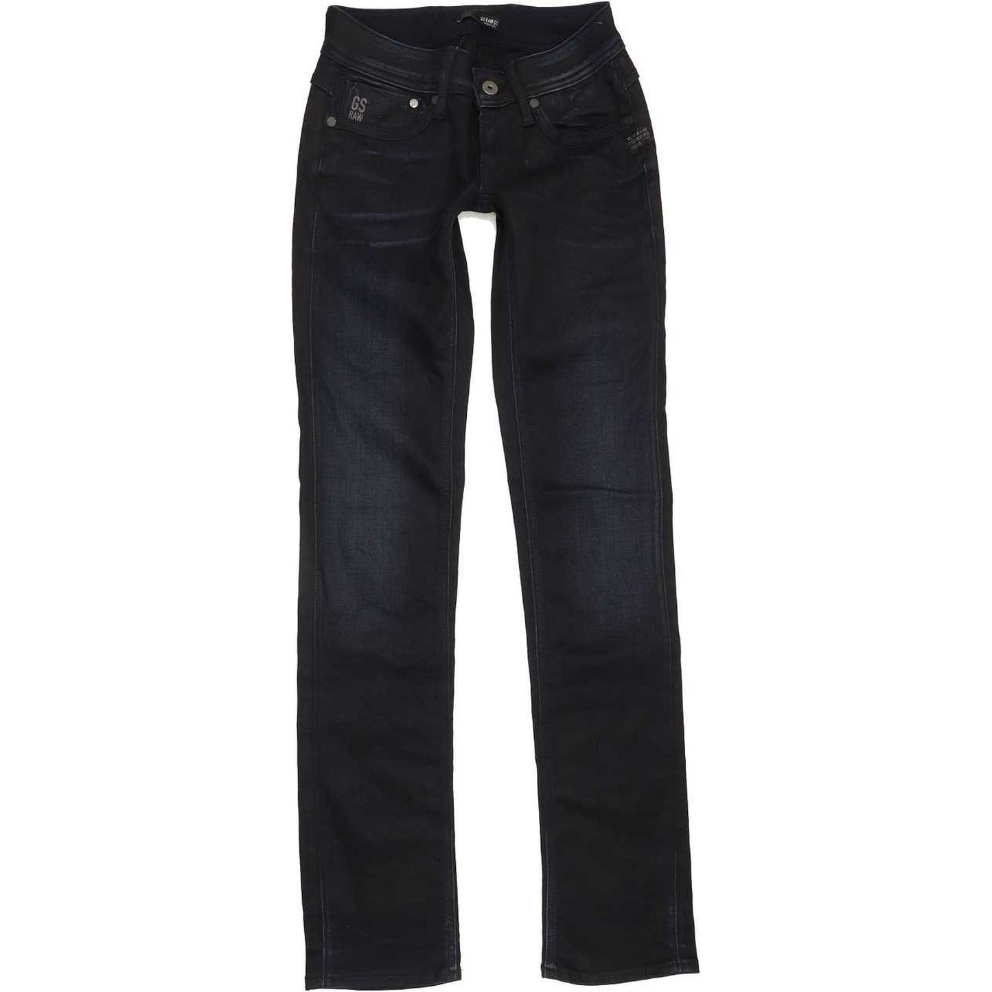 G-Star Women Navy Straight Slim Jeans W24 L31