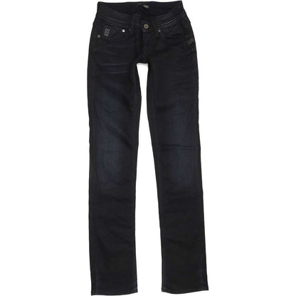 G-Star Women Navy Straight Slim Jeans W24 L31