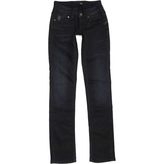 G-Star Women Navy Straight Slim Jeans W24 L31