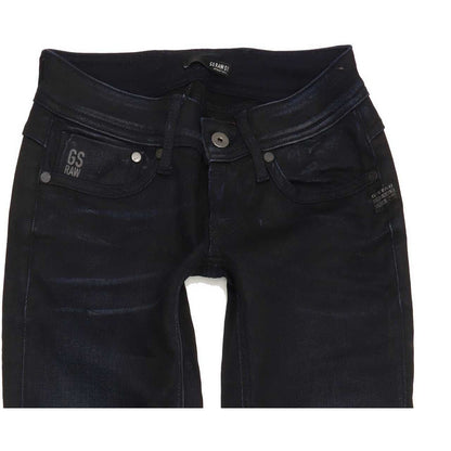 G-Star Women Navy Straight Slim Jeans W24 L31