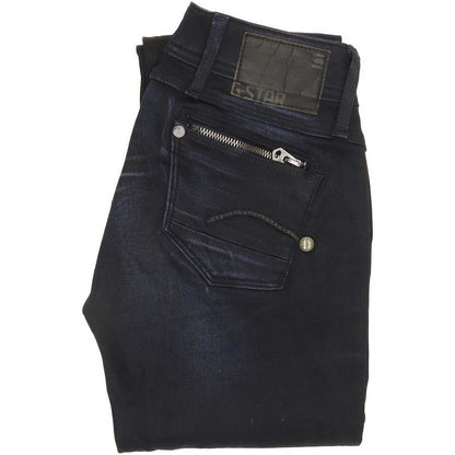 G-Star Women Navy Straight Slim Jeans W24 L31