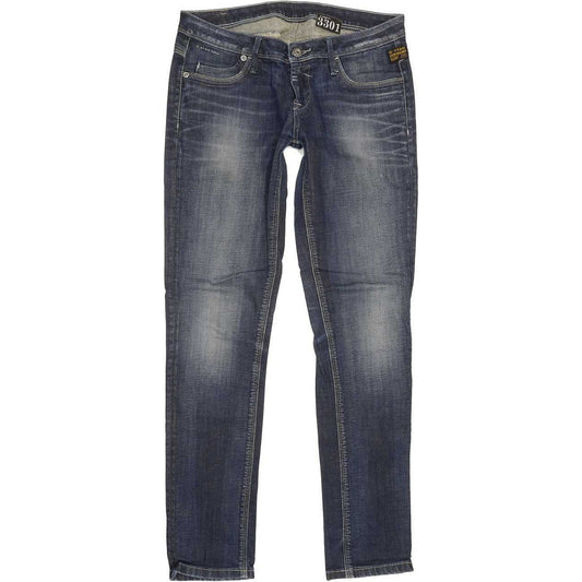 G-Star New Tag Women Blue Skinny Slim Stretch Jeans W29 L31