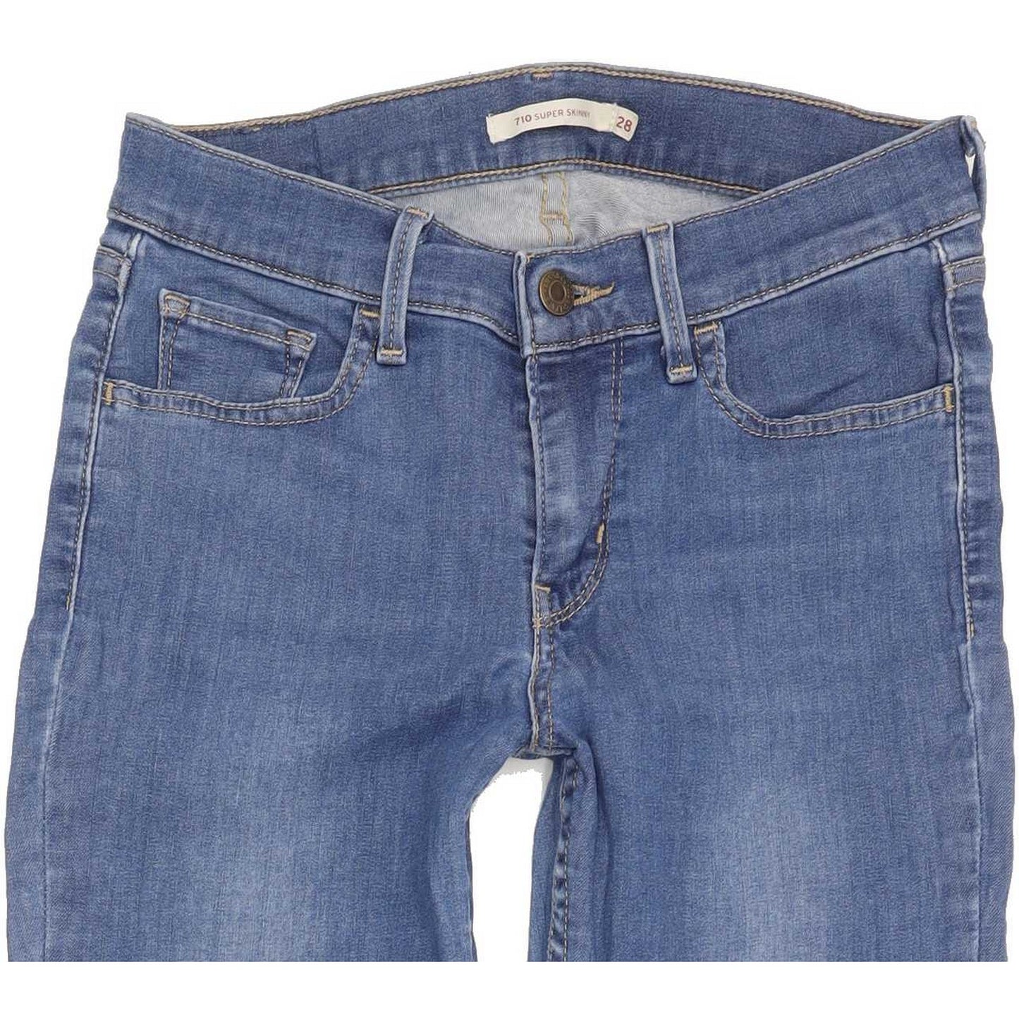 Levi's 710 Super Women Blue Skinny Slim Stretch Jeans W28 L31