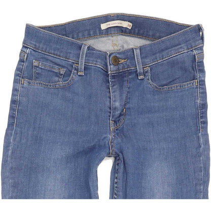 Levi's 710 Super Women Blue Skinny Slim Stretch Jeans W28 L31