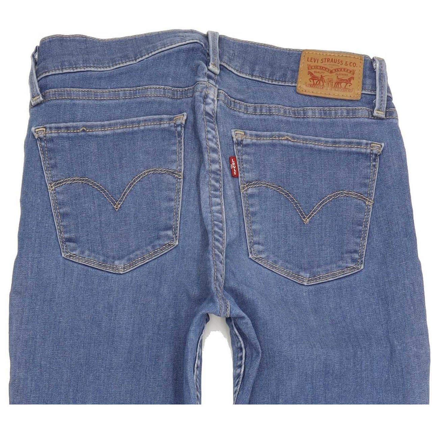 Levi's 710 Super Women Blue Skinny Slim Stretch Jeans W28 L31