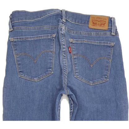 Levi's 710 Super Women Blue Skinny Slim Stretch Jeans W28 L31
