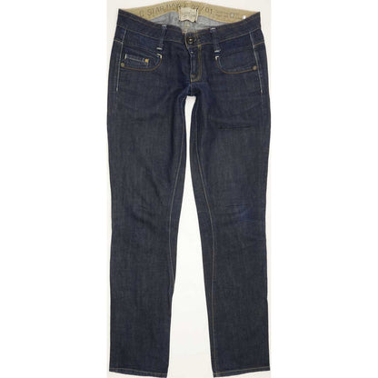 G-Star Women Blue Straight Slim Jeans W28 L31