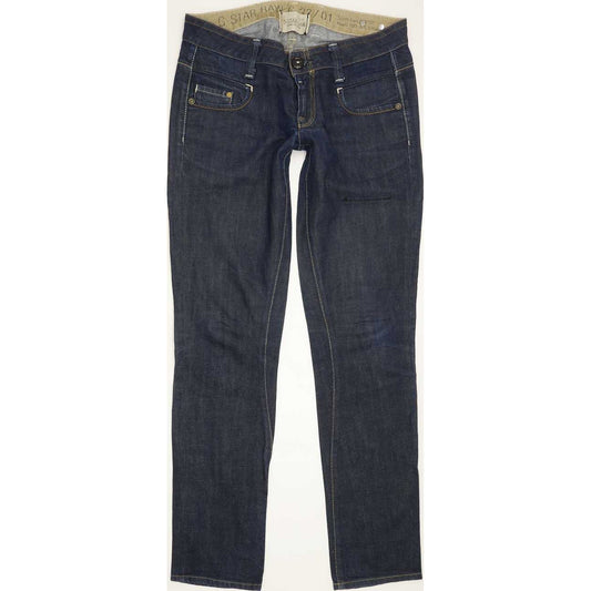 G-Star Women Blue Straight Slim Jeans W28 L31