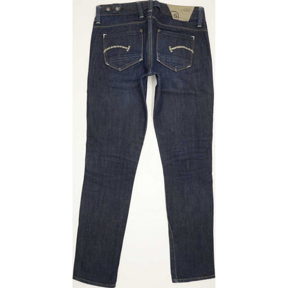 G-Star Women Blue Straight Slim Jeans W28 L31
