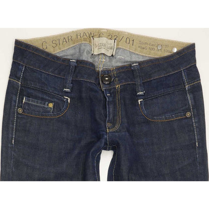 G-Star Women Blue Straight Slim Jeans W28 L31